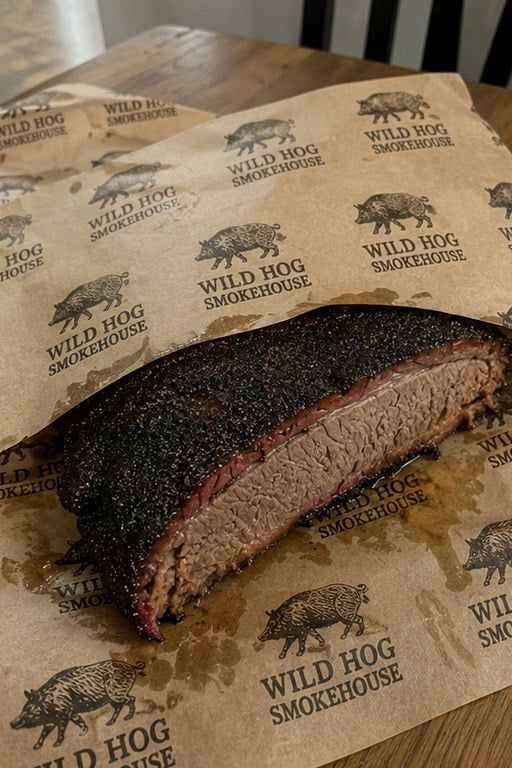 Custom greaseproof paper — customer photo