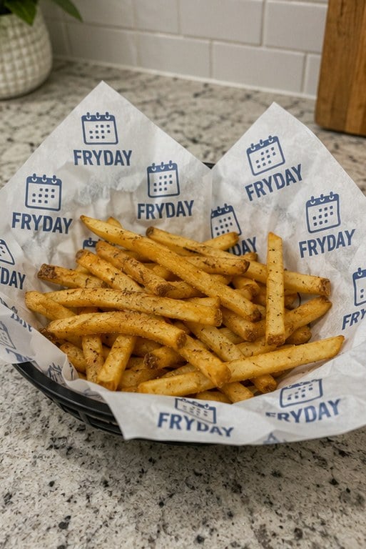 Greaseproof paper with logo — customer photo